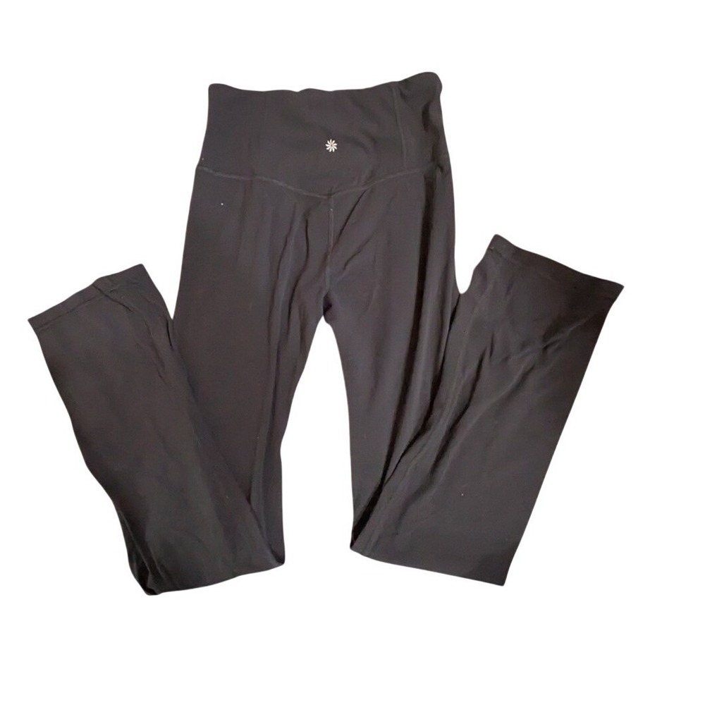 Athleta Elation Straight Leg Pant Black High Rise Yoga Womens Small